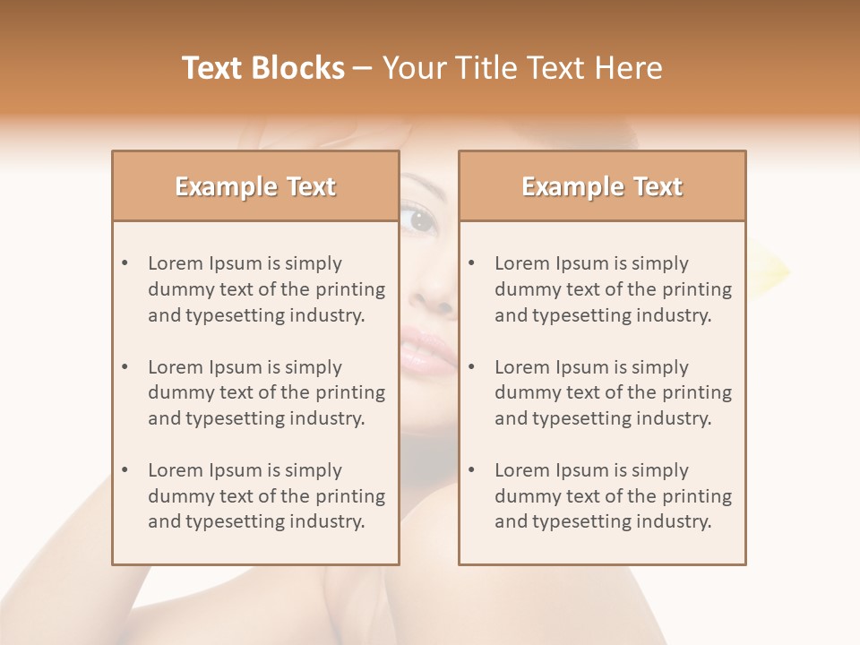 Wellness Bloom Woman PowerPoint Template