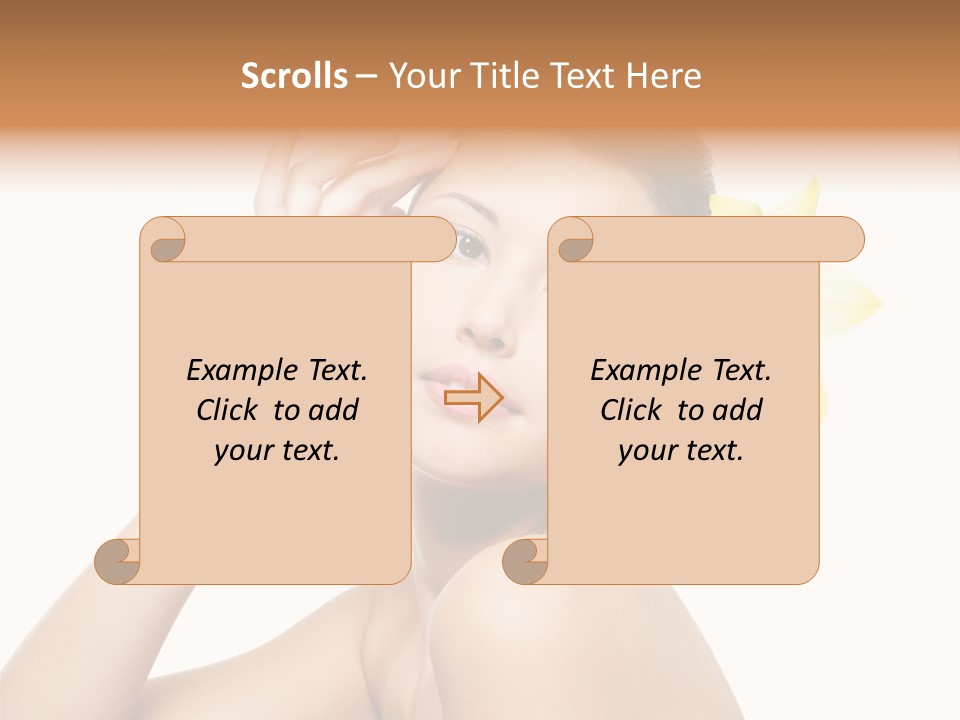 Wellness Bloom Woman PowerPoint Template