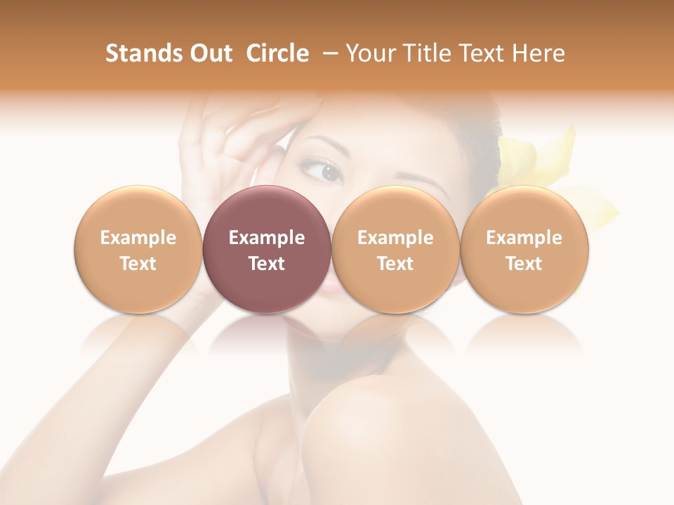 Wellness Bloom Woman PowerPoint Template