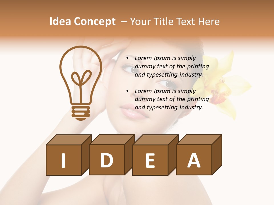 Wellness Bloom Woman PowerPoint Template