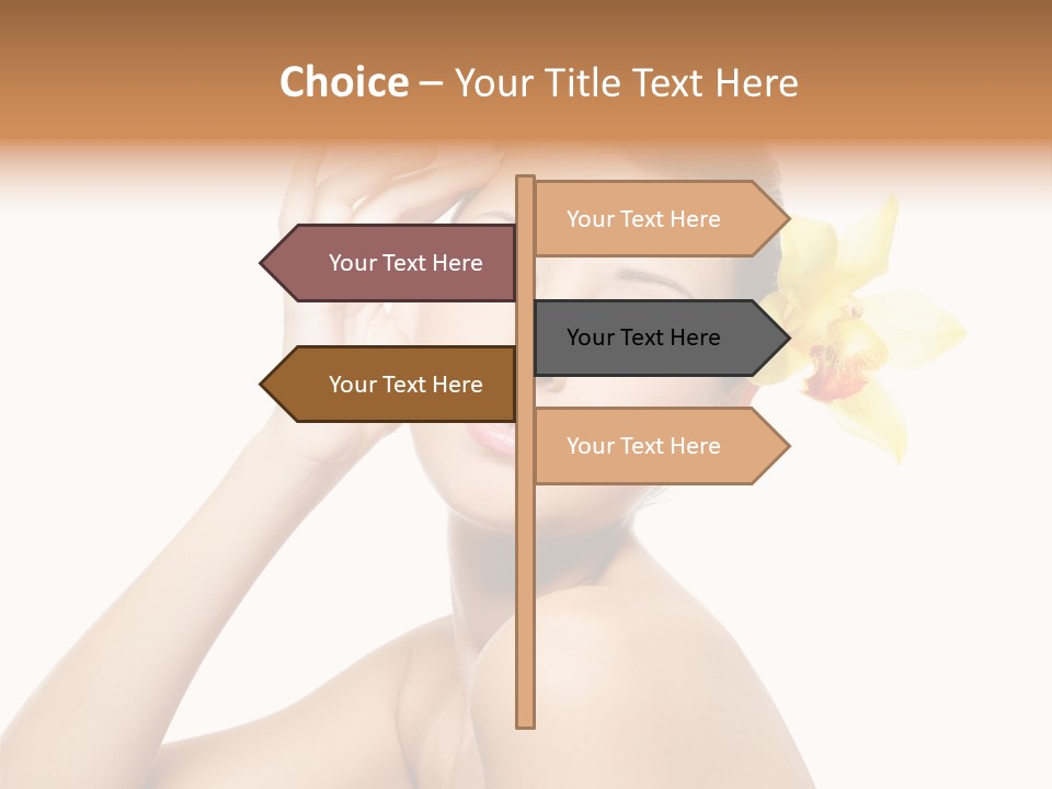 Wellness Bloom Woman PowerPoint Template