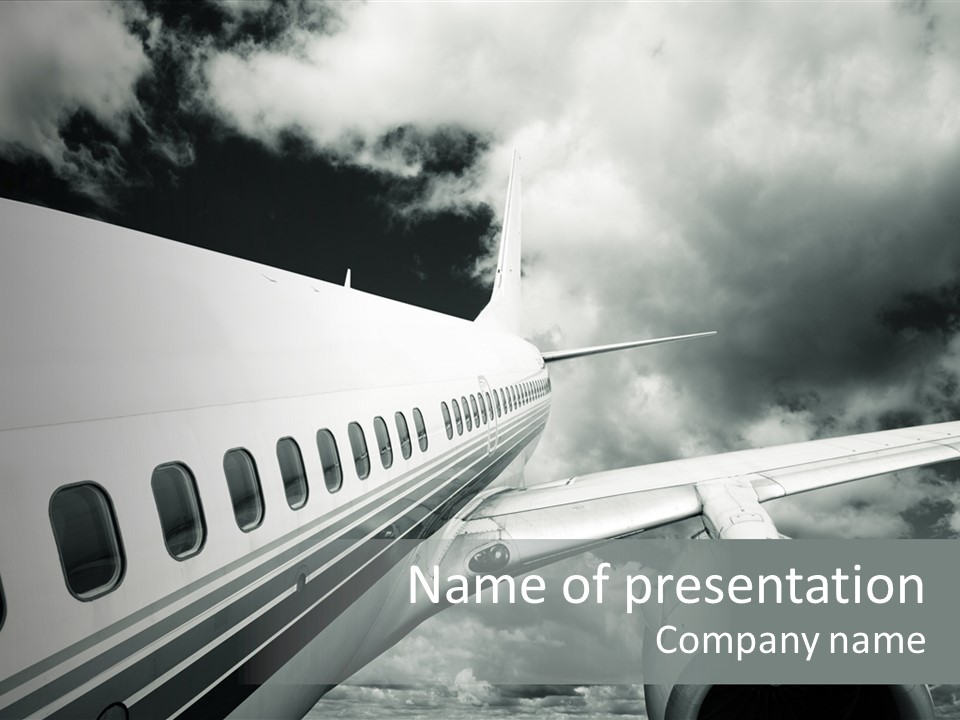 Aviation Vacation Trip PowerPoint Template