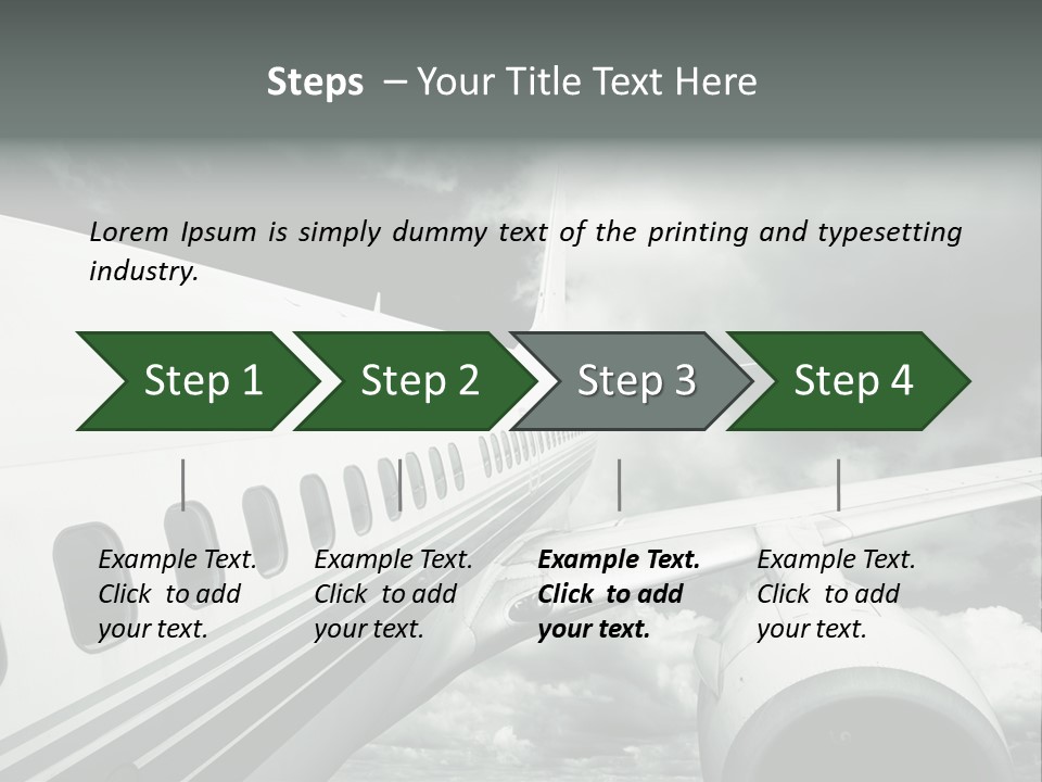 Aviation Vacation Trip PowerPoint Template