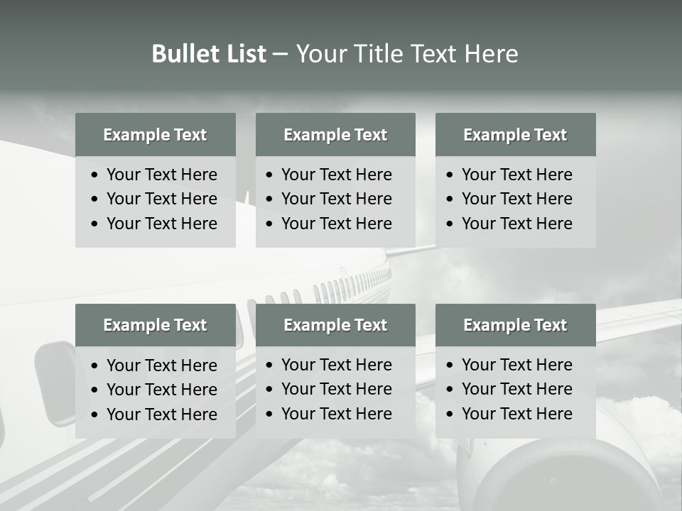 Aviation Vacation Trip PowerPoint Template