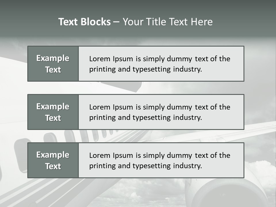 Aviation Vacation Trip PowerPoint Template