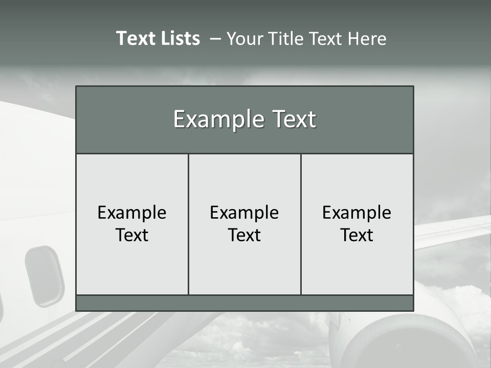 Aviation Vacation Trip PowerPoint Template