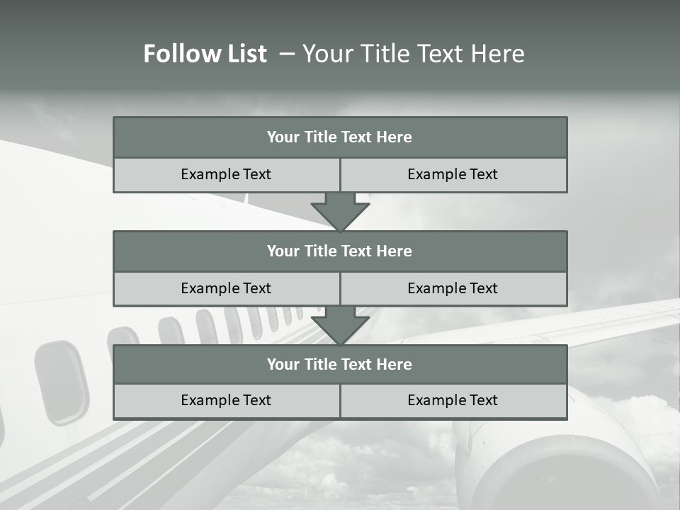 Aviation Vacation Trip PowerPoint Template