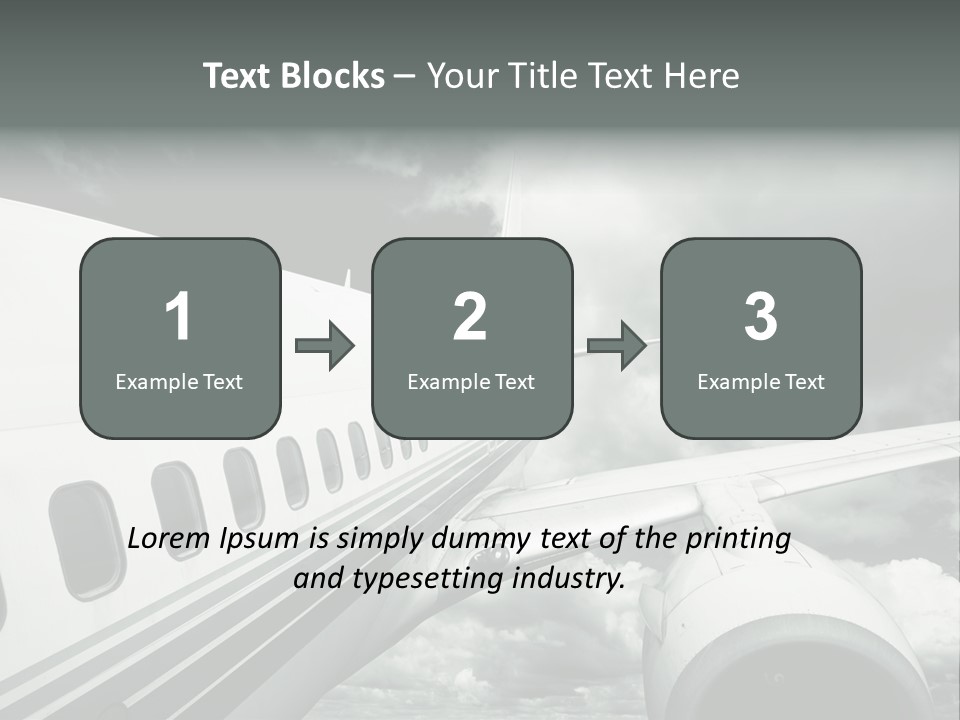 Aviation Vacation Trip PowerPoint Template