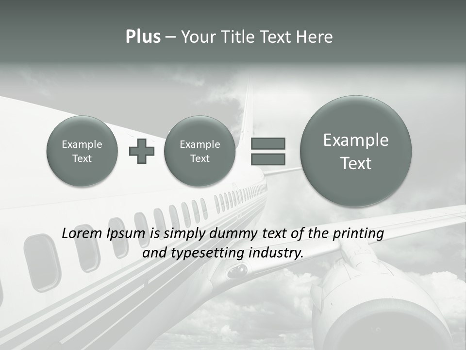 Aviation Vacation Trip PowerPoint Template