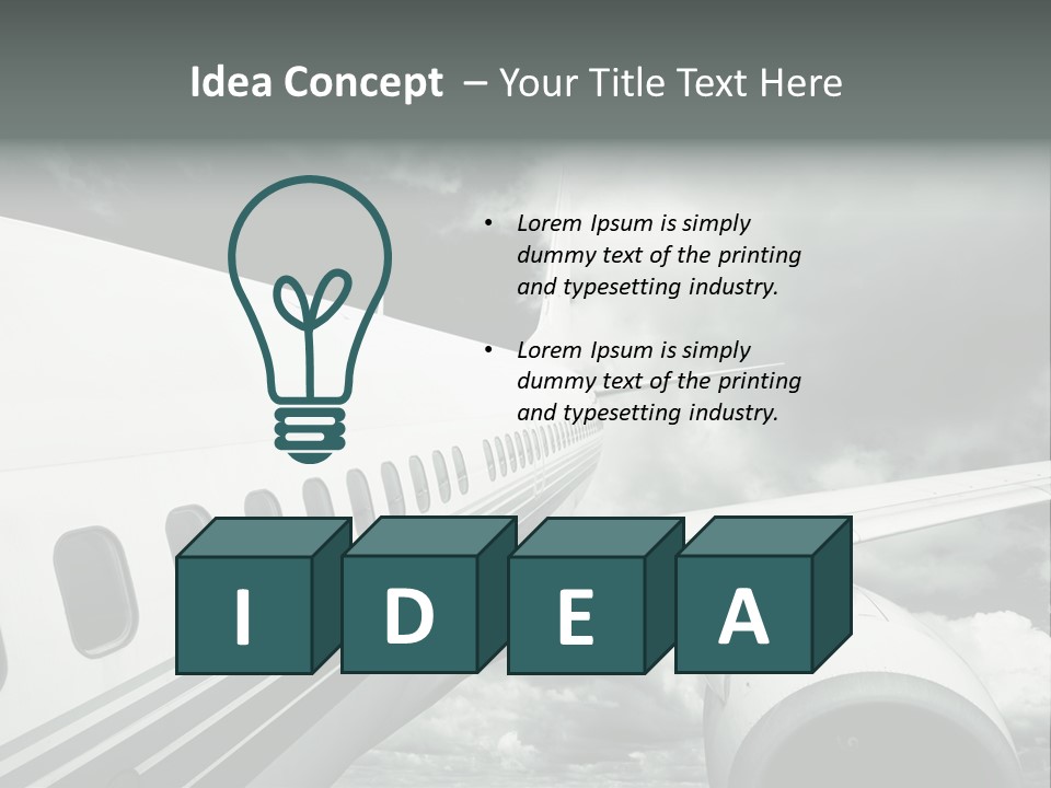 Aviation Vacation Trip PowerPoint Template