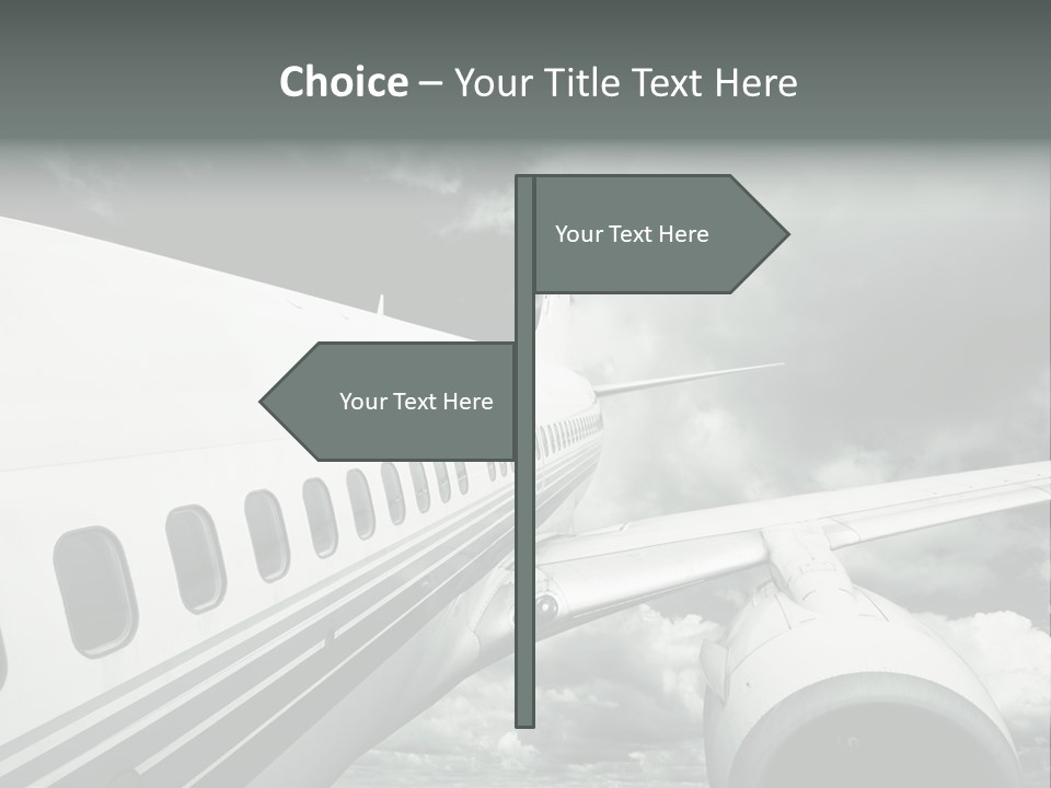 Aviation Vacation Trip PowerPoint Template