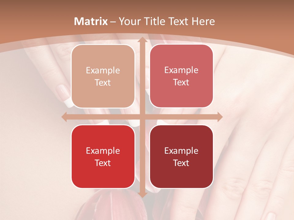 Arm Nail Floral PowerPoint Template