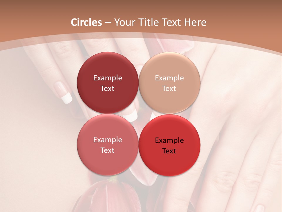 Arm Nail Floral PowerPoint Template