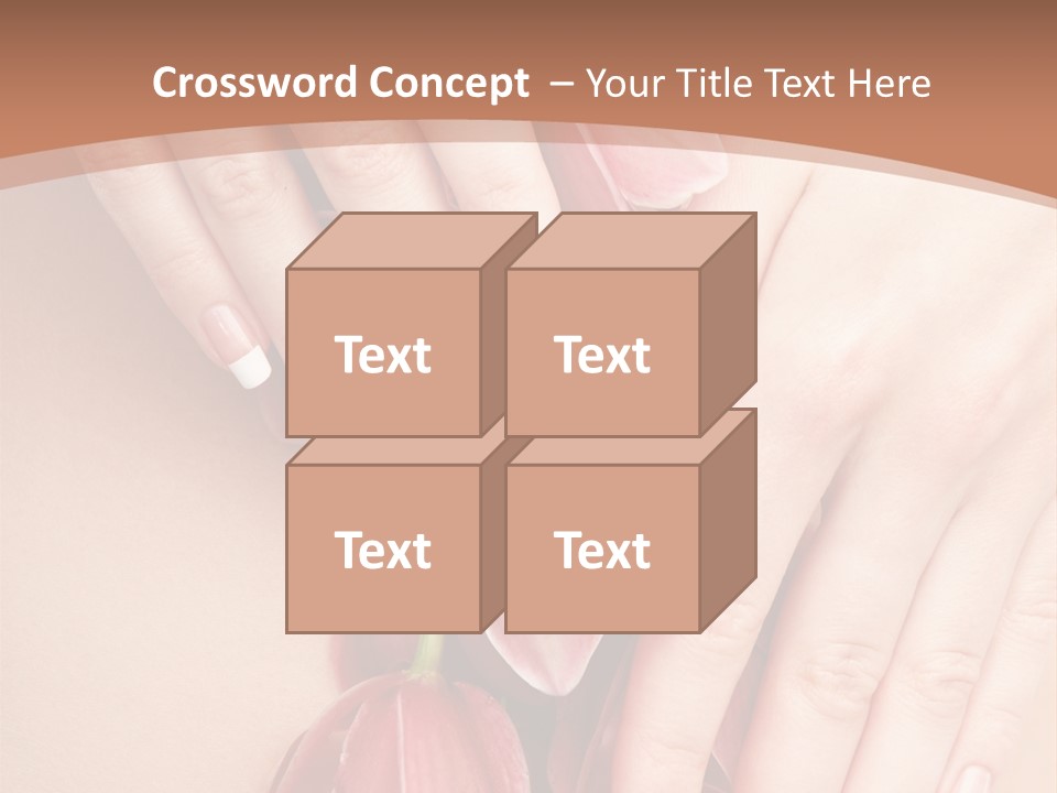 Arm Nail Floral PowerPoint Template