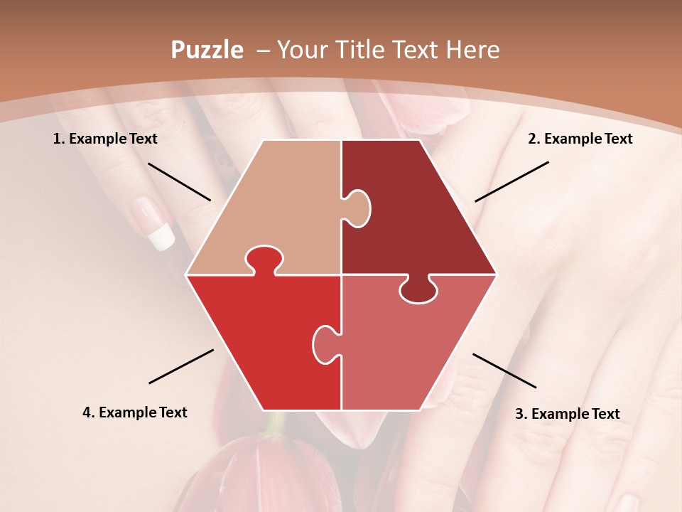 Arm Nail Floral PowerPoint Template