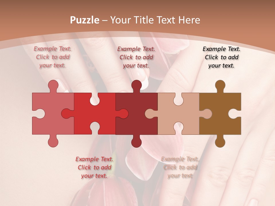 Arm Nail Floral PowerPoint Template