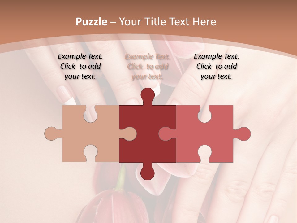 Arm Nail Floral PowerPoint Template