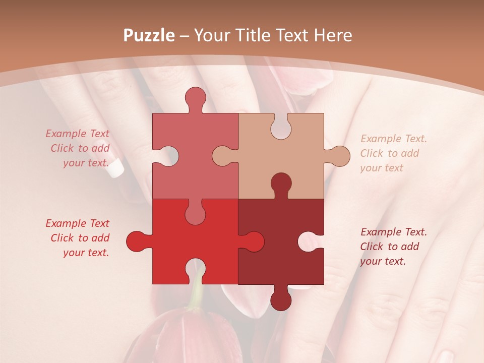 Arm Nail Floral PowerPoint Template