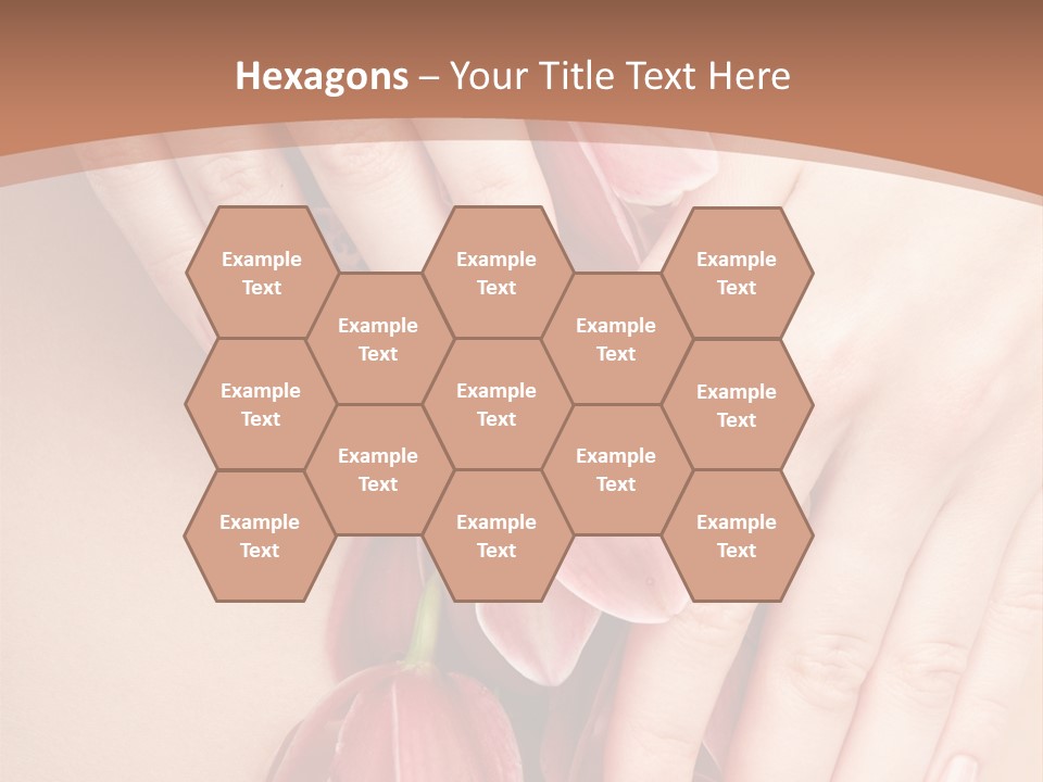 Arm Nail Floral PowerPoint Template