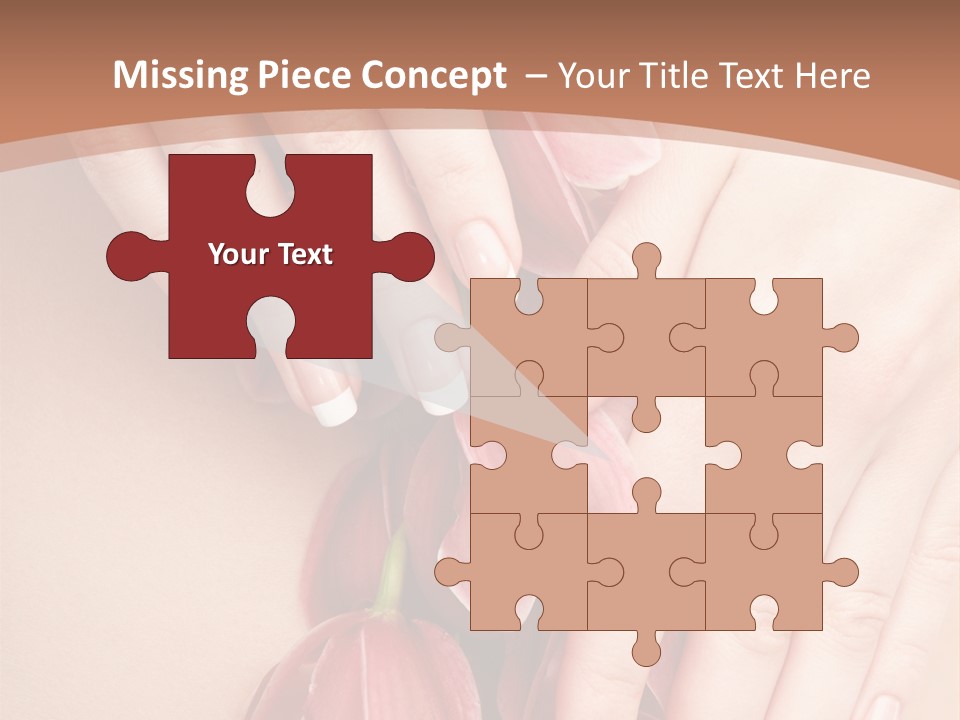 Arm Nail Floral PowerPoint Template