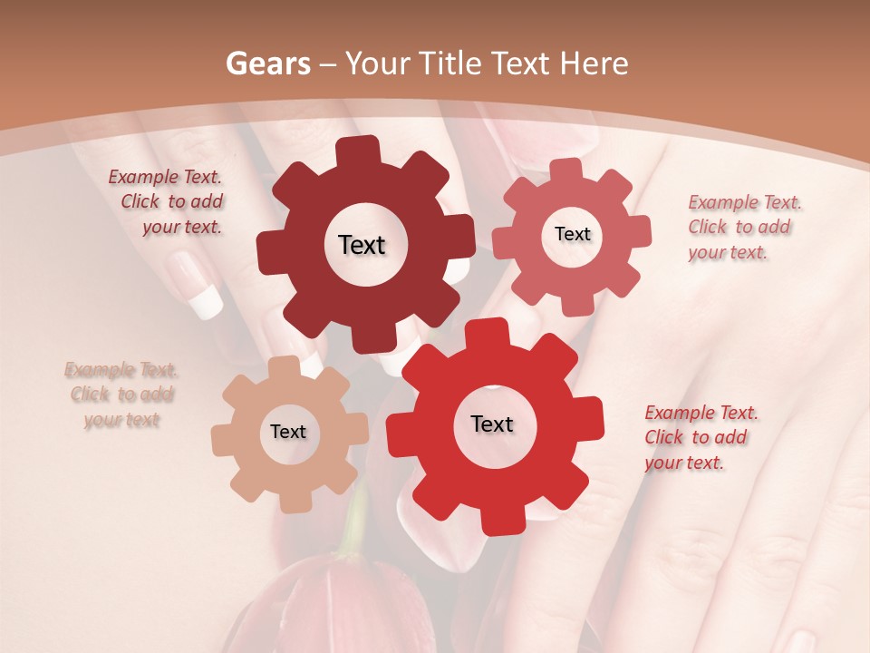 Arm Nail Floral PowerPoint Template