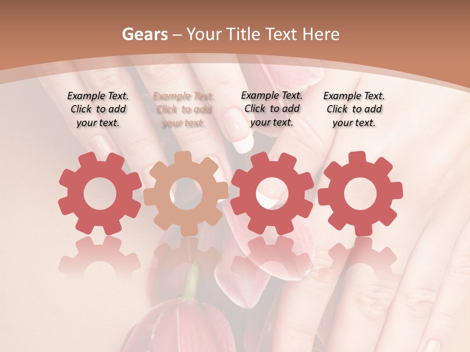 Arm Nail Floral PowerPoint Template