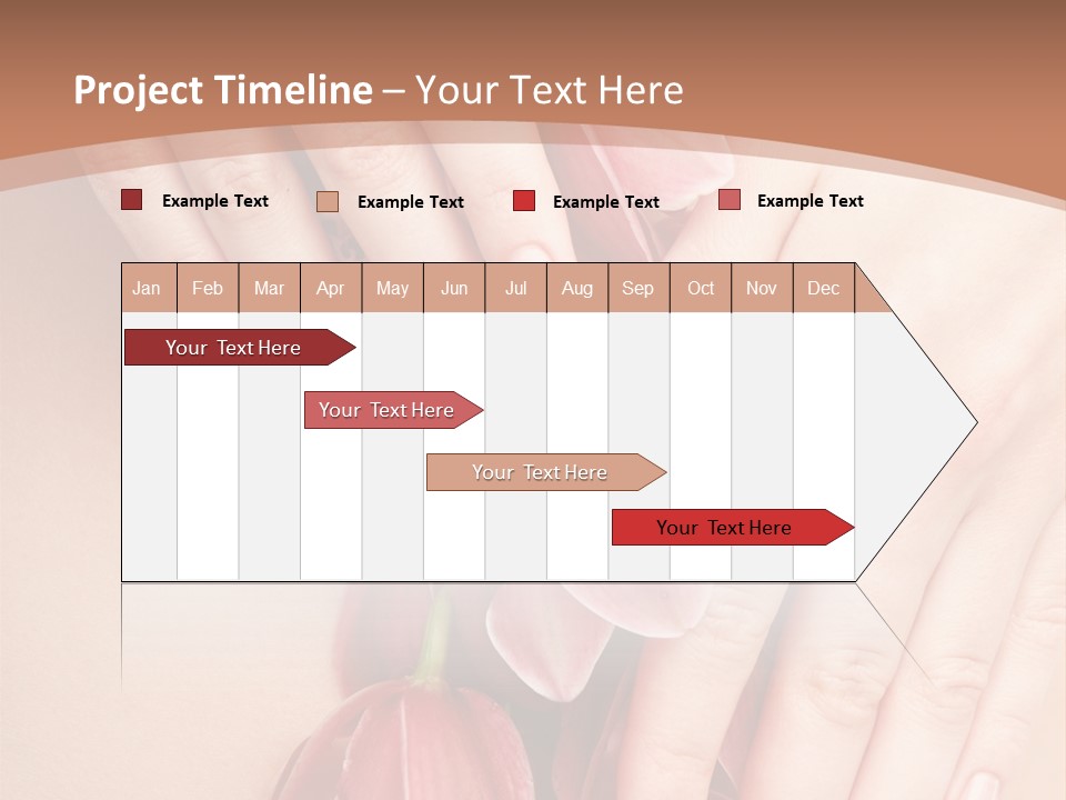 Arm Nail Floral PowerPoint Template