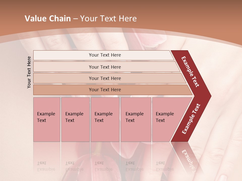 Arm Nail Floral PowerPoint Template