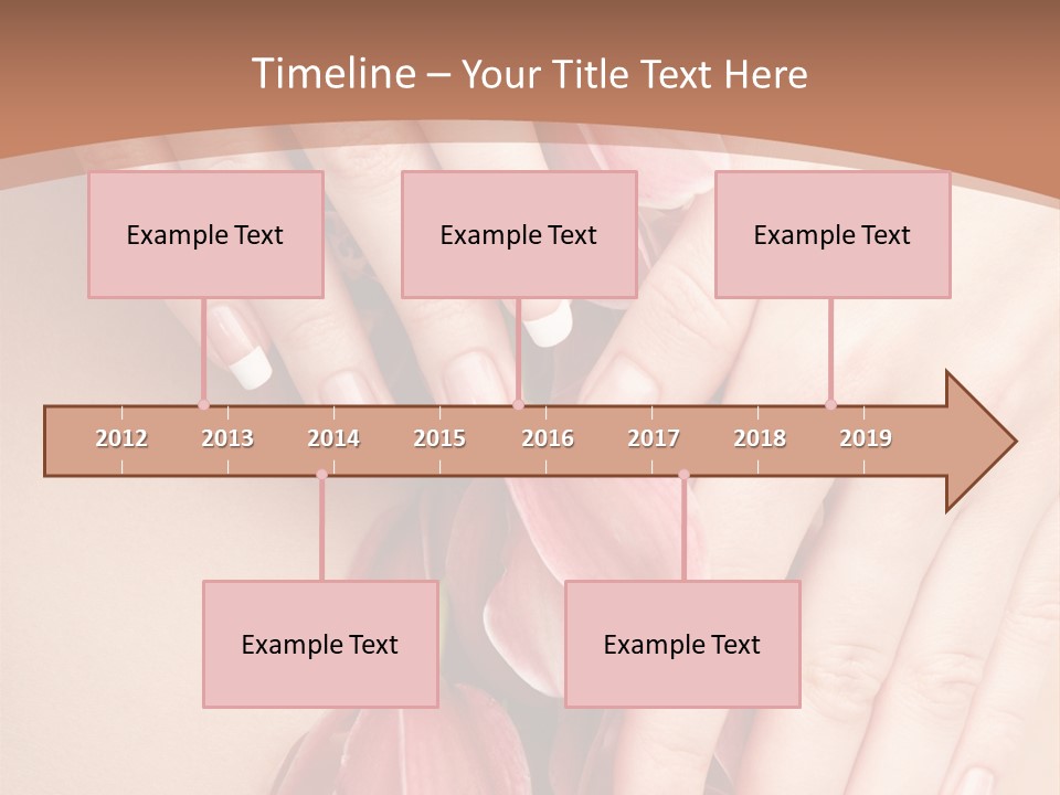 Arm Nail Floral PowerPoint Template