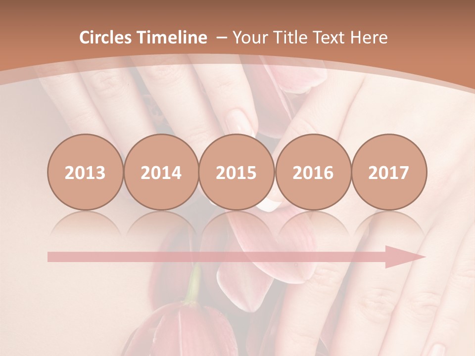 Arm Nail Floral PowerPoint Template