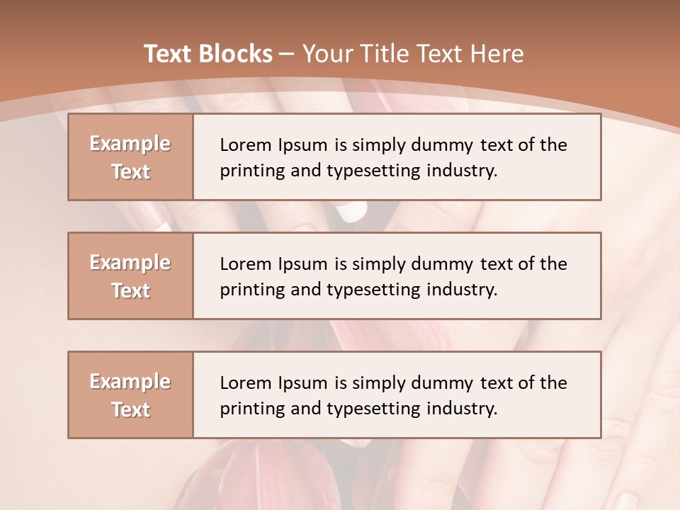 Arm Nail Floral PowerPoint Template
