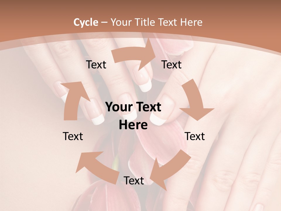 Arm Nail Floral PowerPoint Template