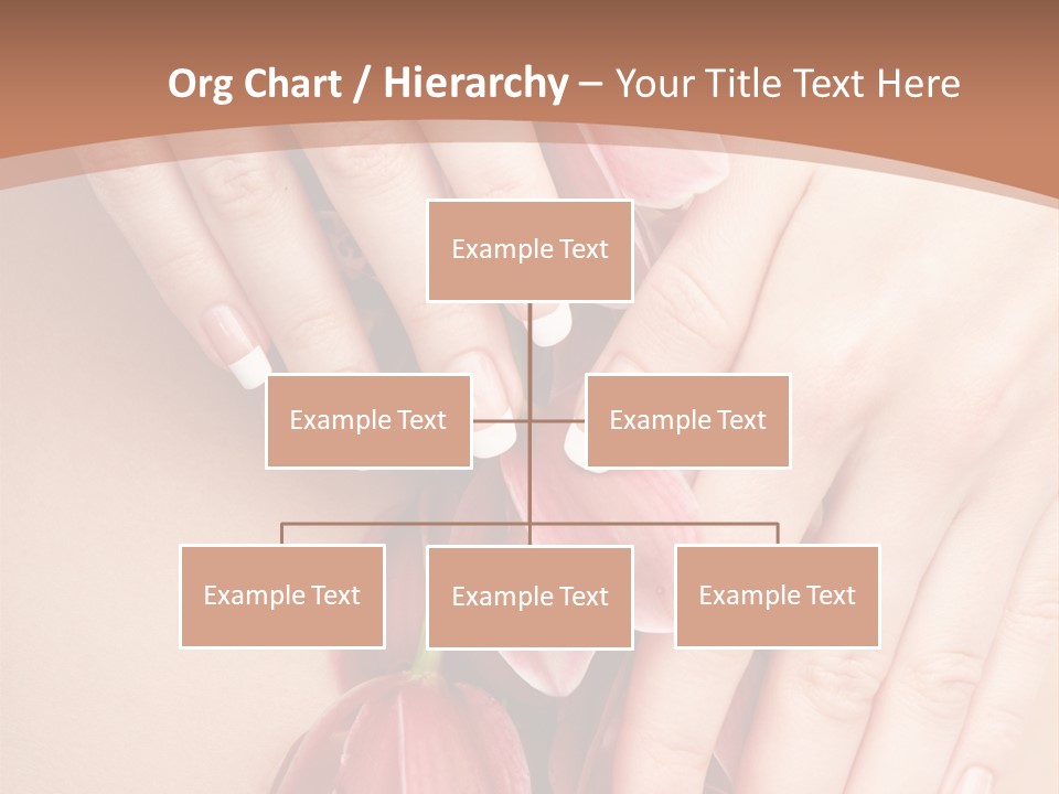 Arm Nail Floral PowerPoint Template
