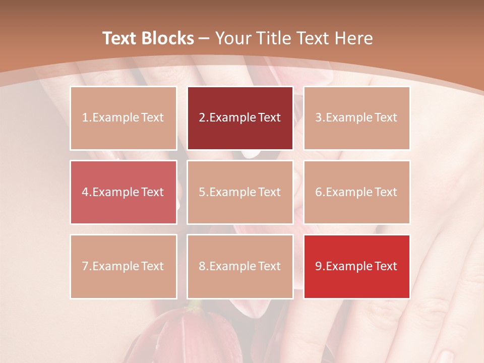 Arm Nail Floral PowerPoint Template