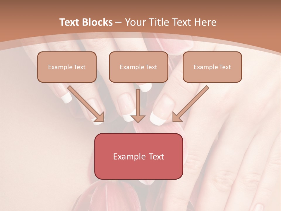 Arm Nail Floral PowerPoint Template