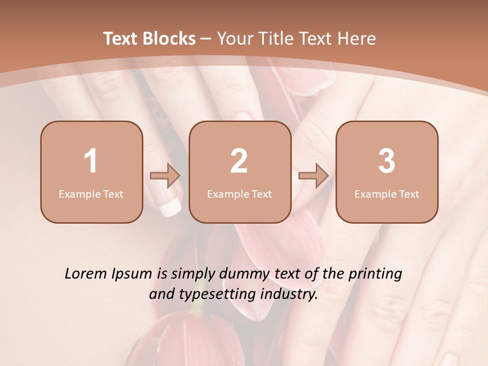 Arm Nail Floral PowerPoint Template