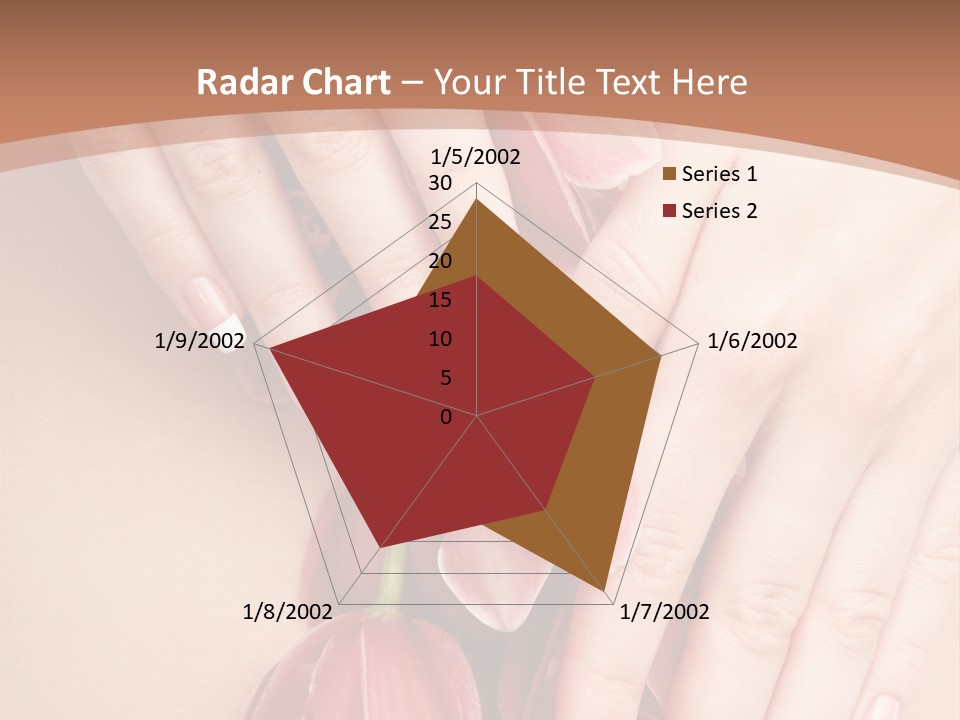 Arm Nail Floral PowerPoint Template