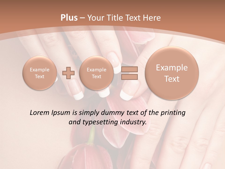Arm Nail Floral PowerPoint Template