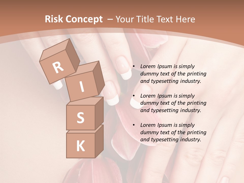 Arm Nail Floral PowerPoint Template