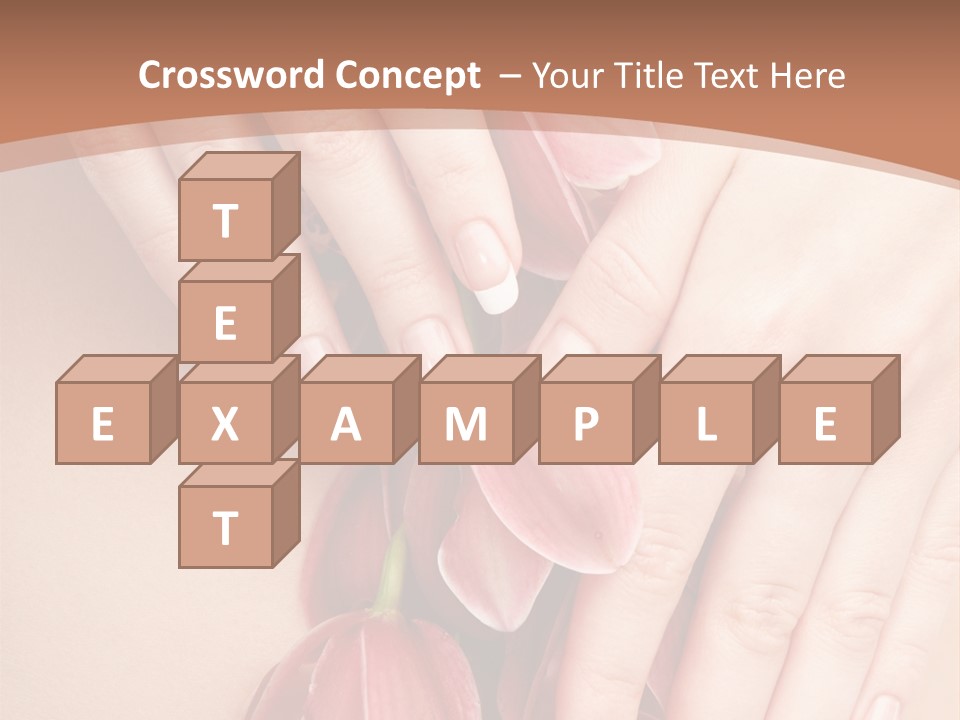 Arm Nail Floral PowerPoint Template