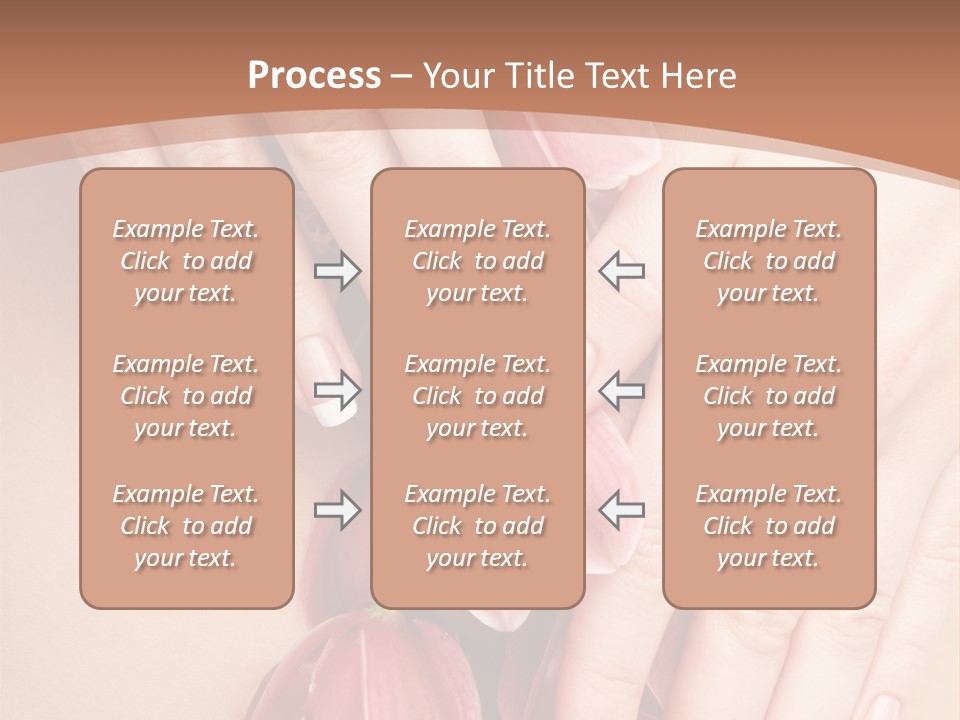 Arm Nail Floral PowerPoint Template