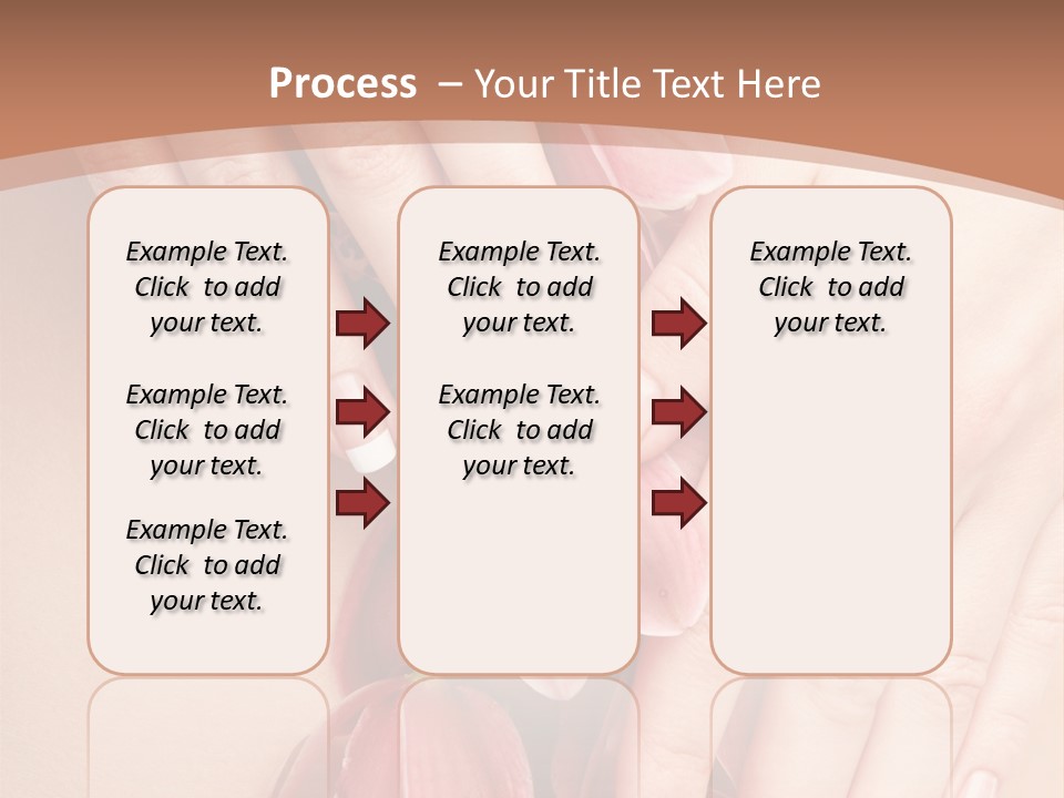 Arm Nail Floral PowerPoint Template