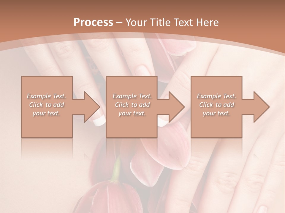 Arm Nail Floral PowerPoint Template