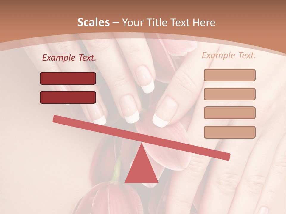 Arm Nail Floral PowerPoint Template