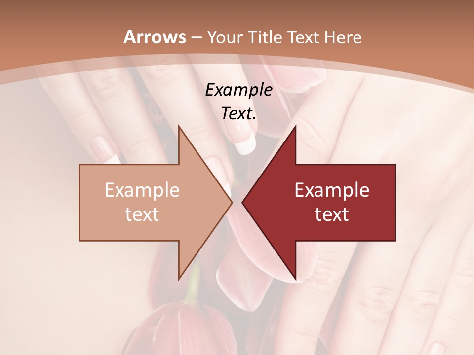 Arm Nail Floral PowerPoint Template