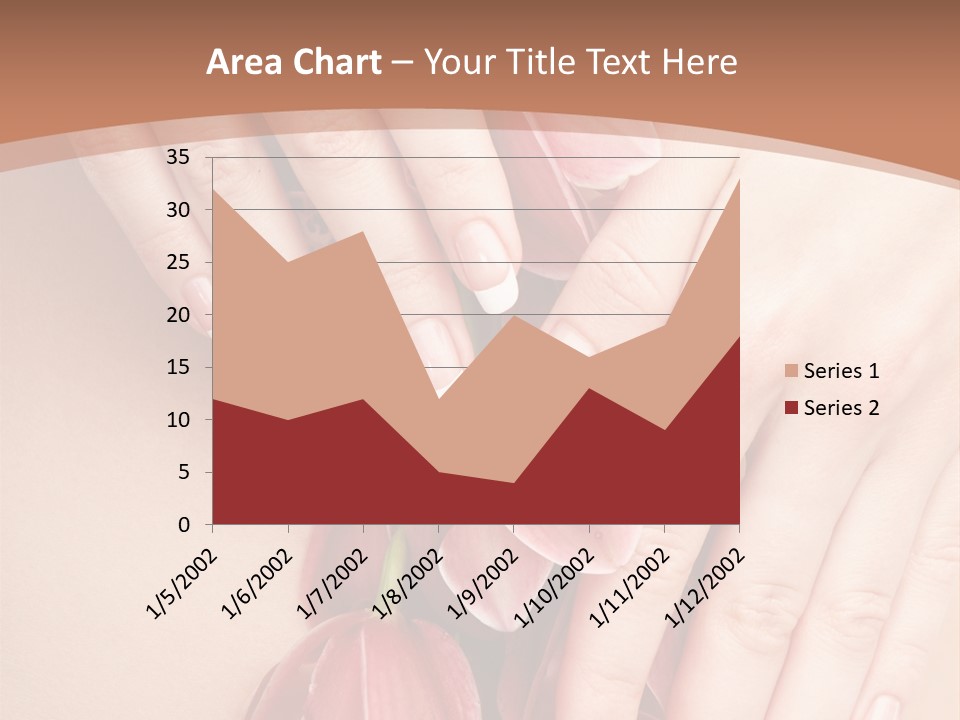 Arm Nail Floral PowerPoint Template