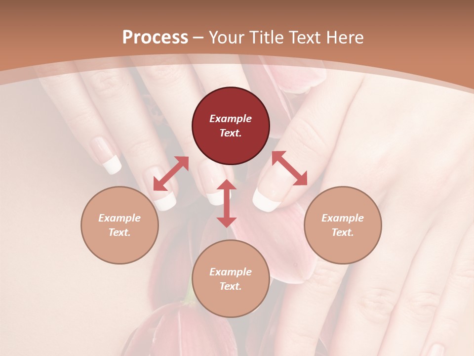 Arm Nail Floral PowerPoint Template