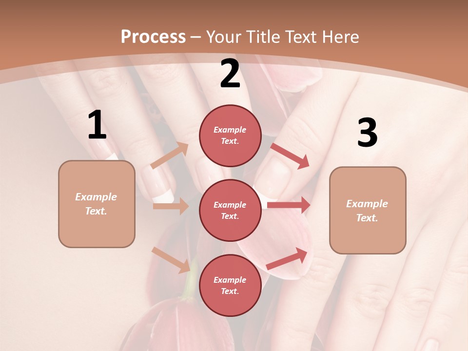 Arm Nail Floral PowerPoint Template