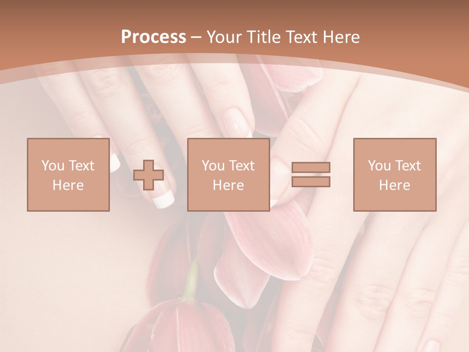 Arm Nail Floral PowerPoint Template