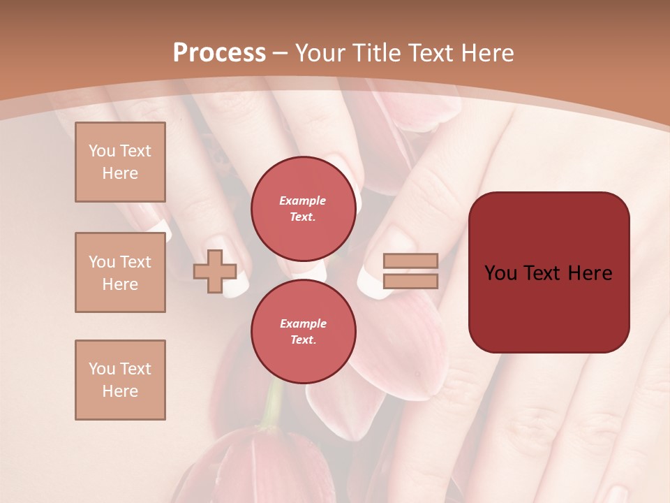 Arm Nail Floral PowerPoint Template